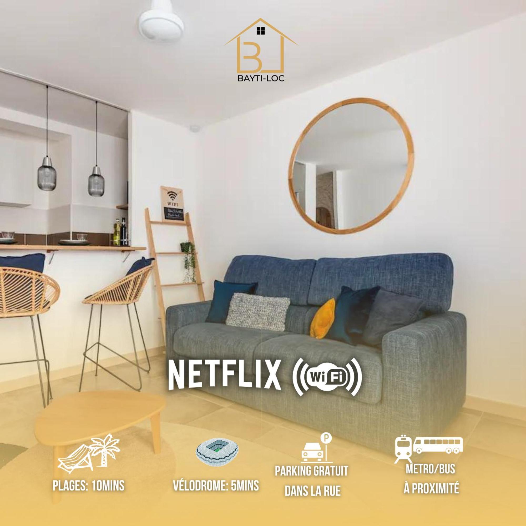 Apartament L'Escupade Bayti-Loc Timone Proche Velodrome Et Plages Marsylia Zewnętrze zdjęcie